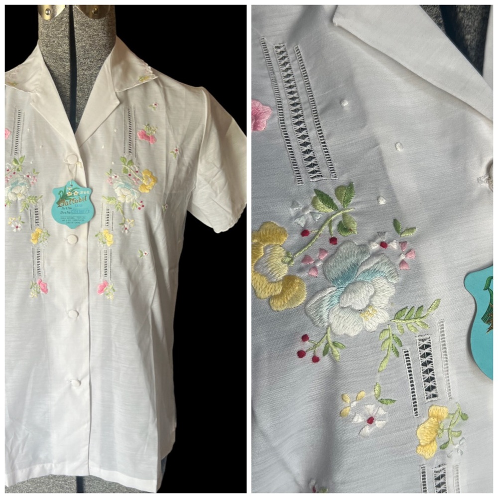 Vintage deadstock blouse cottage core